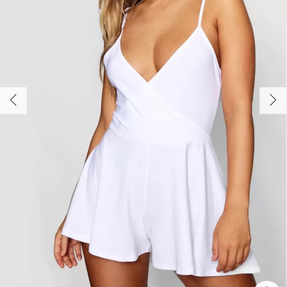 Boohoo Basic Cami Wrap Playsuit - image 1